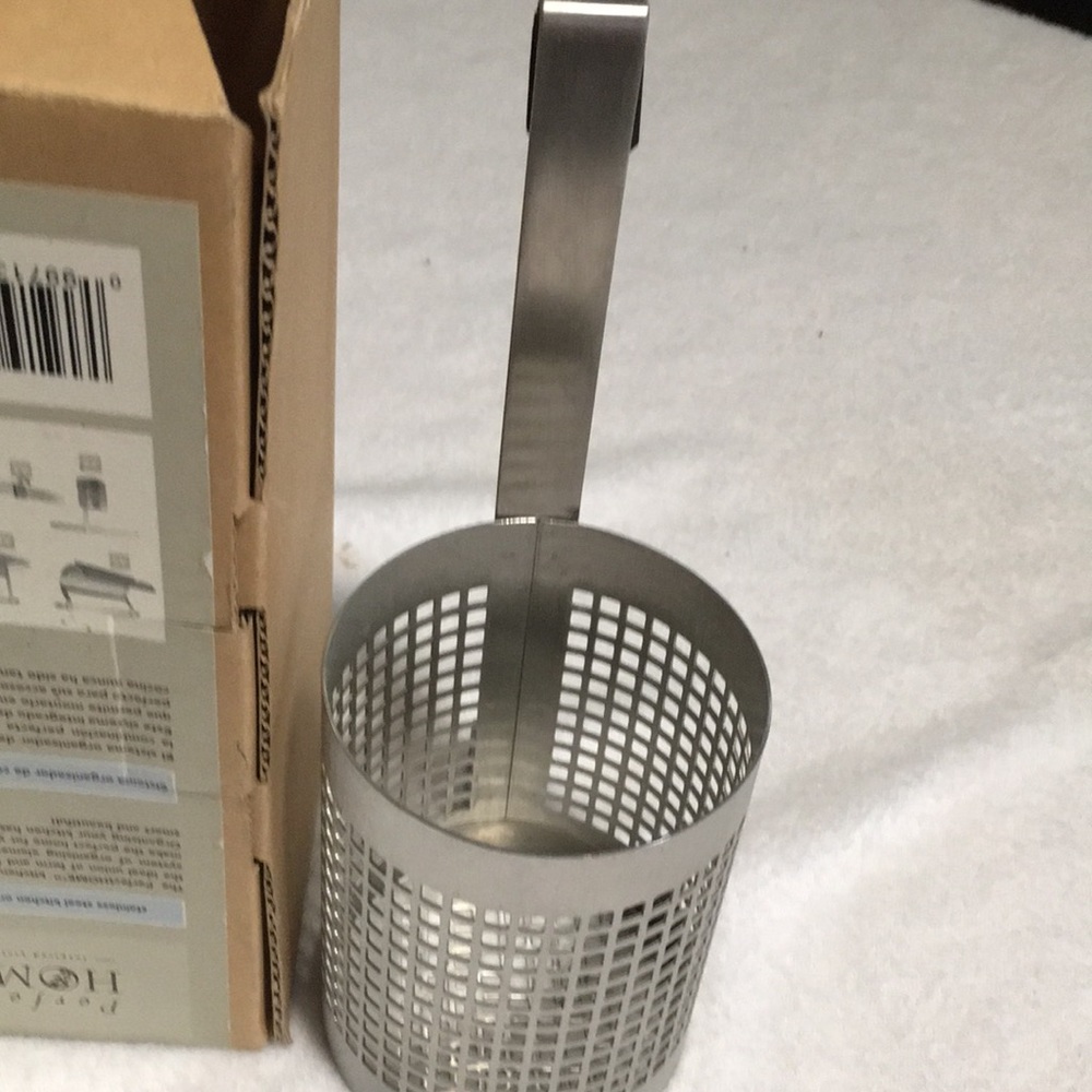 Perfect Home stainless steel kitchen organizing utensil holder.